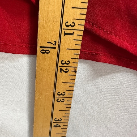 Torrid Harper 3/4 Sleeve Blouse Top Red Size 4X - Picture 9 of 9